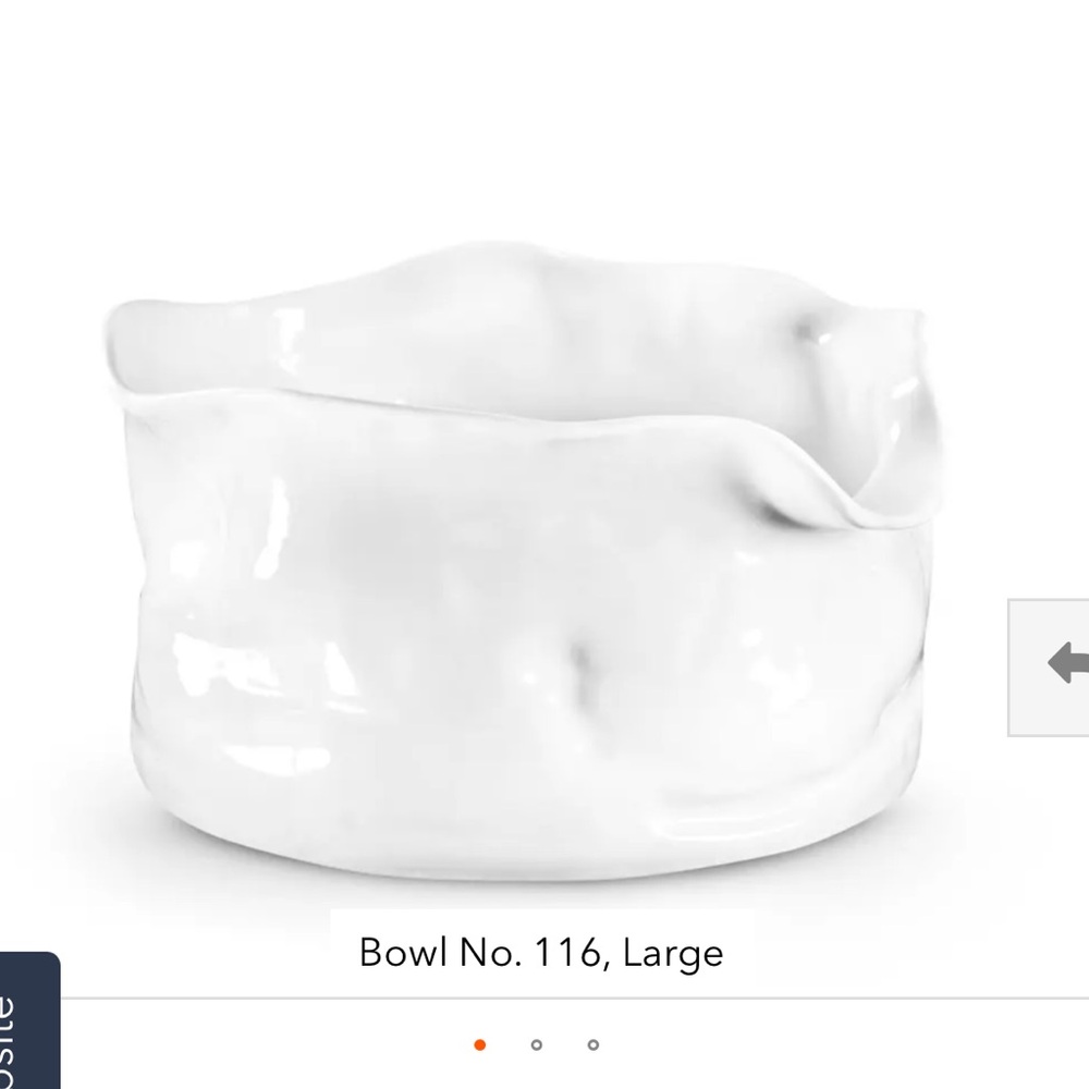 Montes Doggett Large Ceramic Serving Bowl - White
